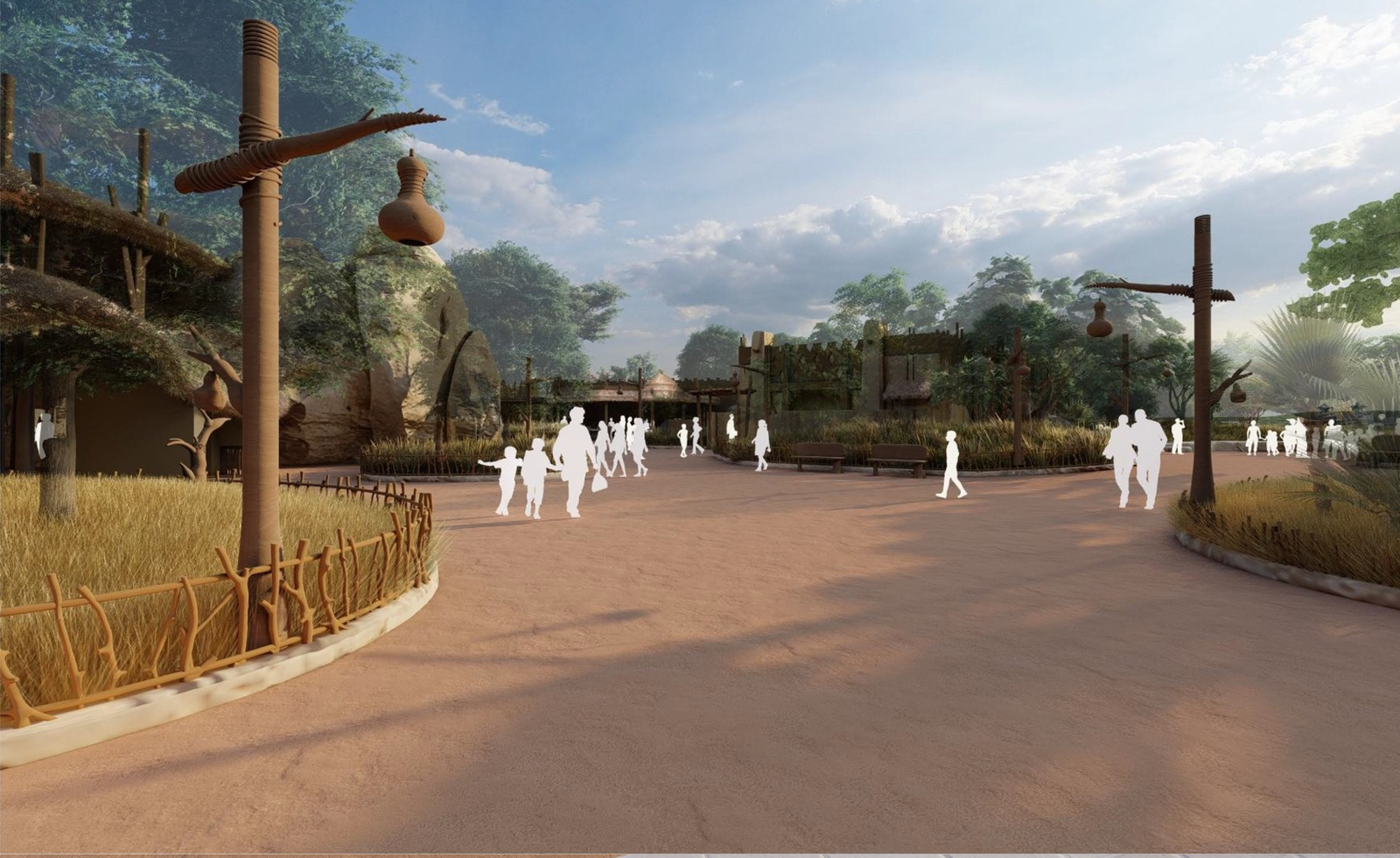 Dlp lionking land walkways