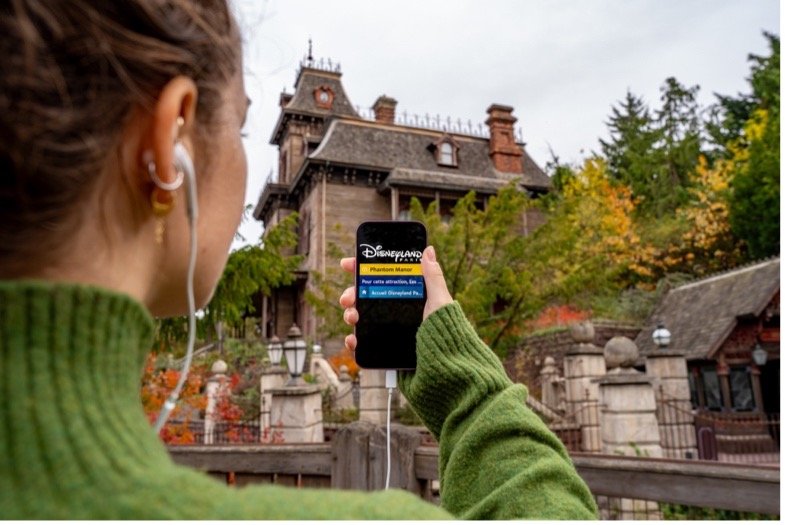 Exterior view of Phantom Manor attraction at Disneyland Paris