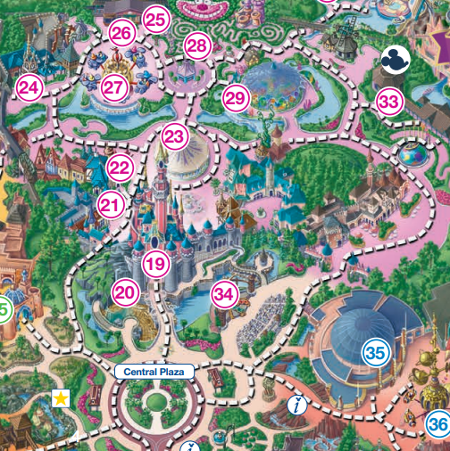 Accessible castle route map